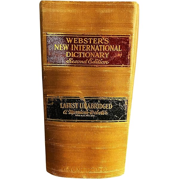 Webster's new international dictionary of the English language